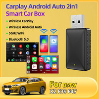For BMW X2 F39 F47 2025 New Universal Car Styling Wireless Carplay Adapter Android Auto WiFi Smart Dongle 2in1 Car Accessories