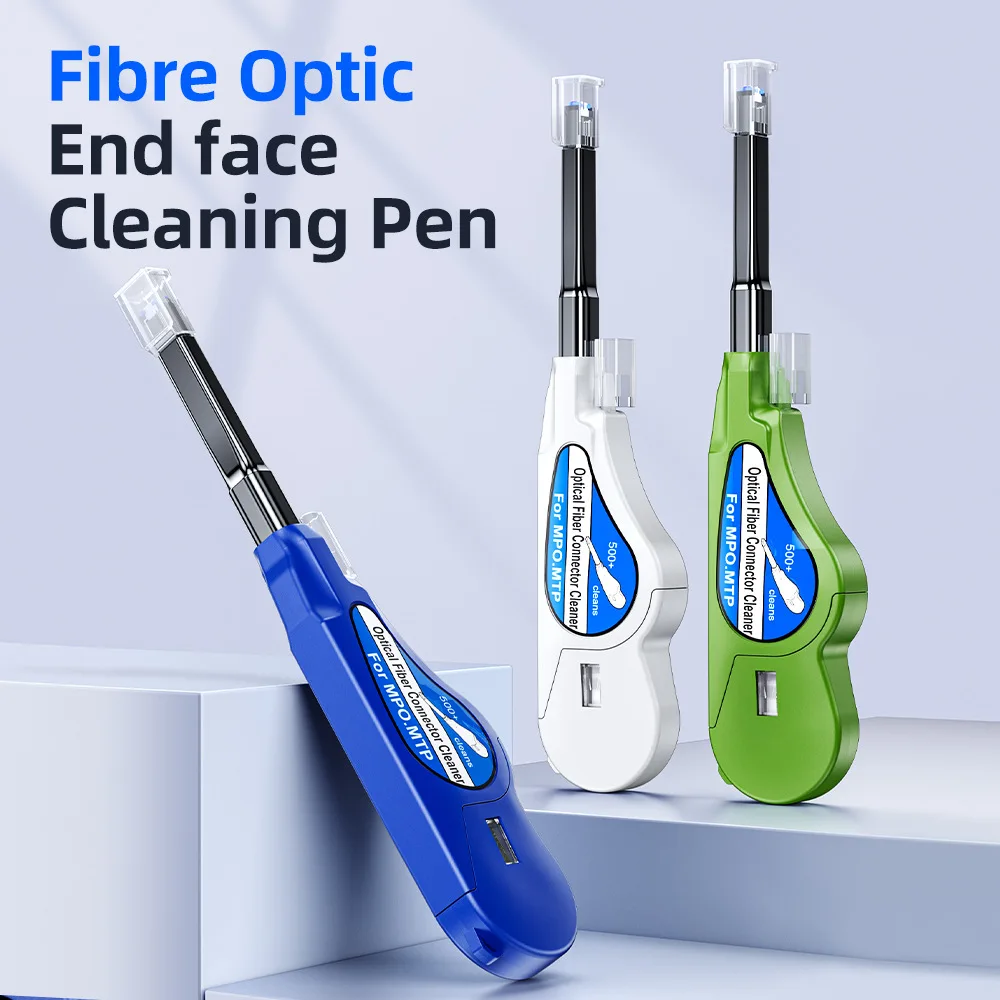 MPO Fiber Cleaner One-button Flange MTP Cleaning Pen Optical Module Ferrule End Face