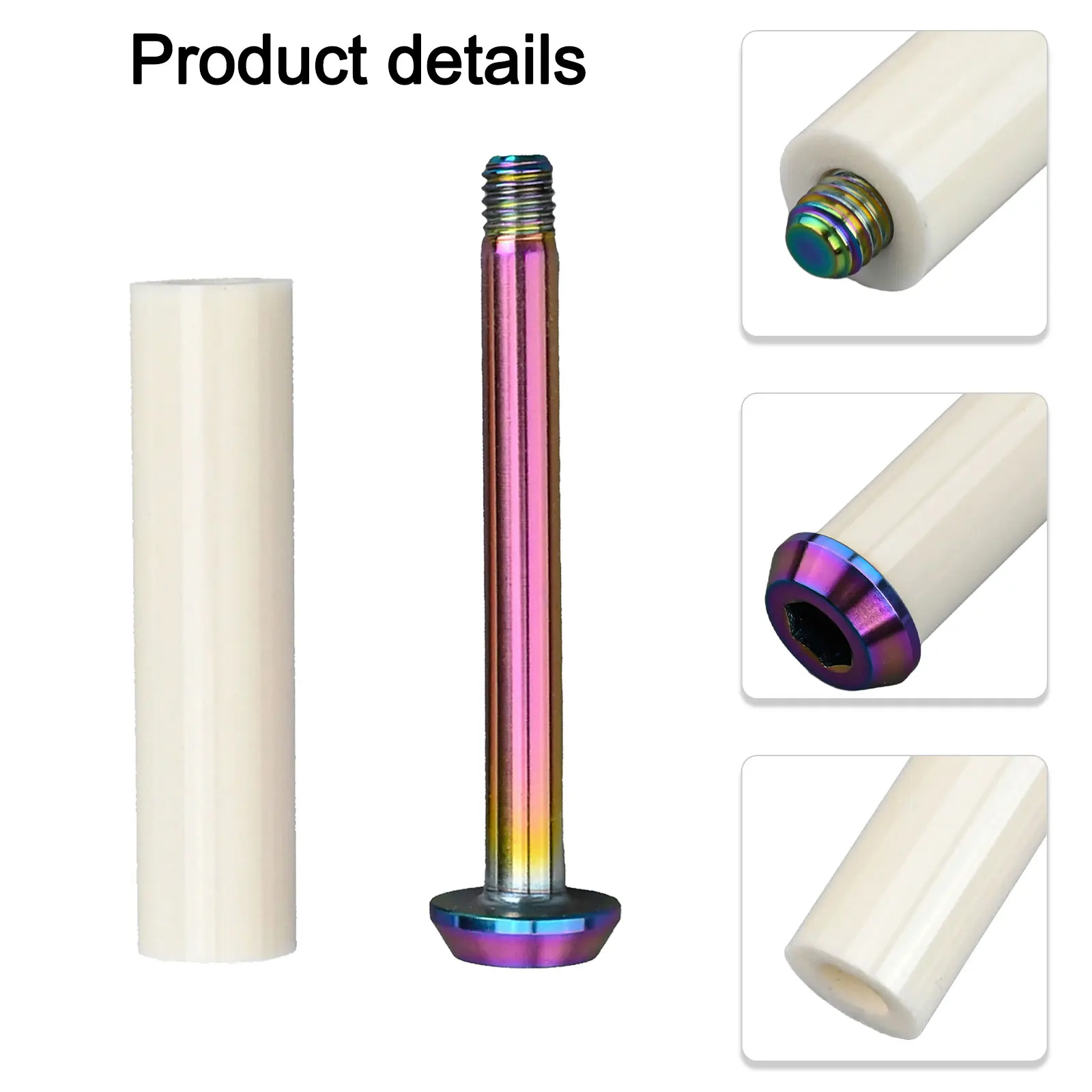 M5 Thread Specification Ti Alloy Screw Bike Maintenance Grey Bike Guide Wheel Tensioner Pulley Multicolour Options