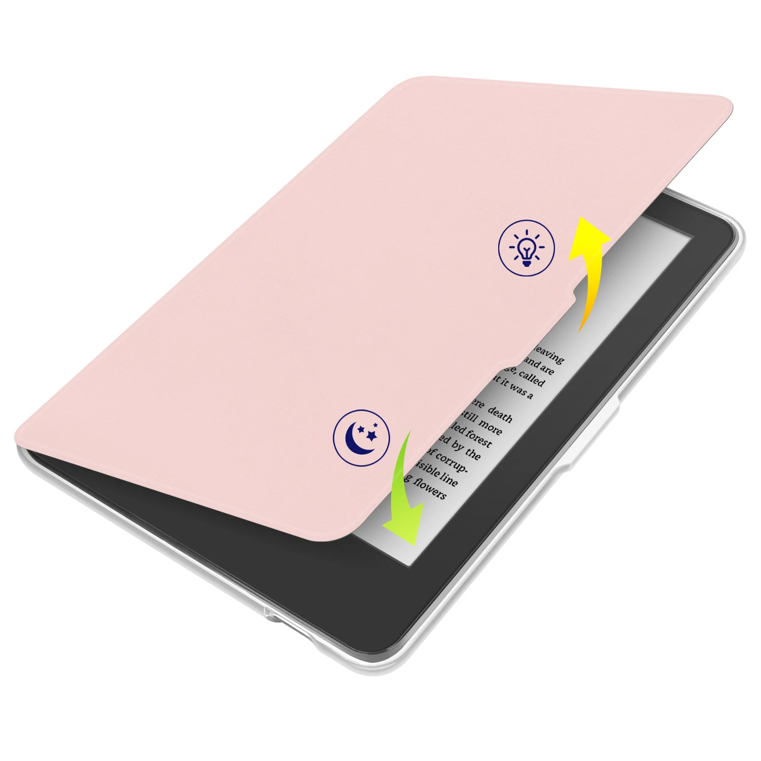 For Kobo Clara Colour/ BW / 2E Case with Hand Strap + Screen Protector Acrylic PU Leather Ergonomic Ebook Cover Wrist Rest Cover