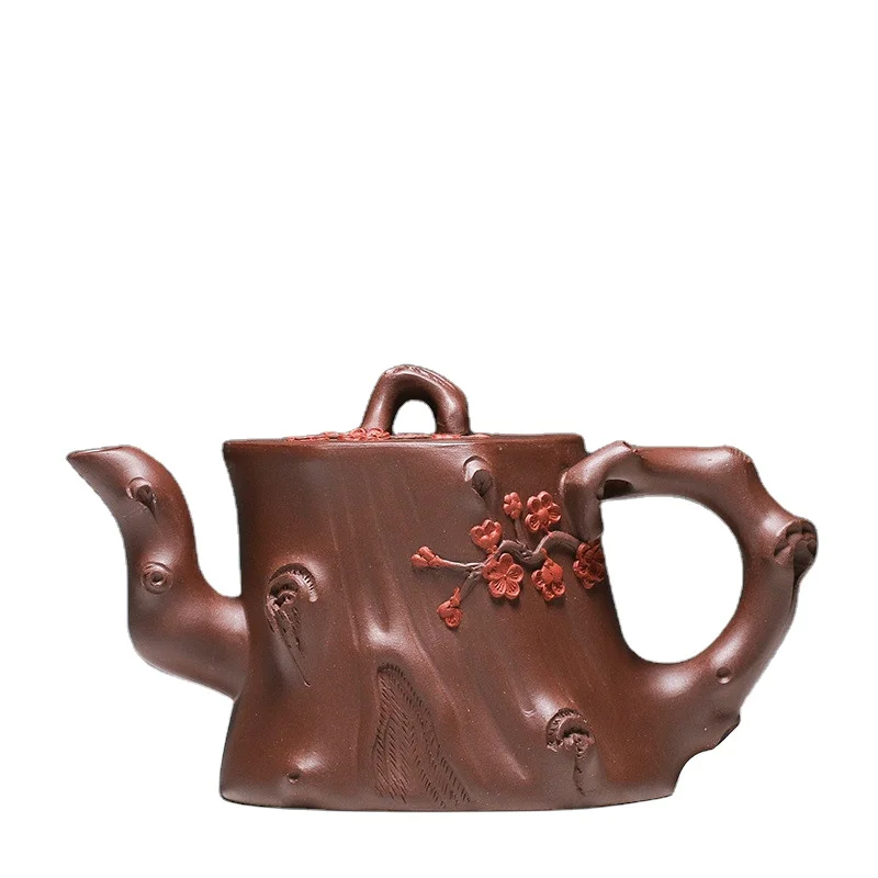 panic buying Chinese traditional style purple clay tea pot with plum shape production in Yixing