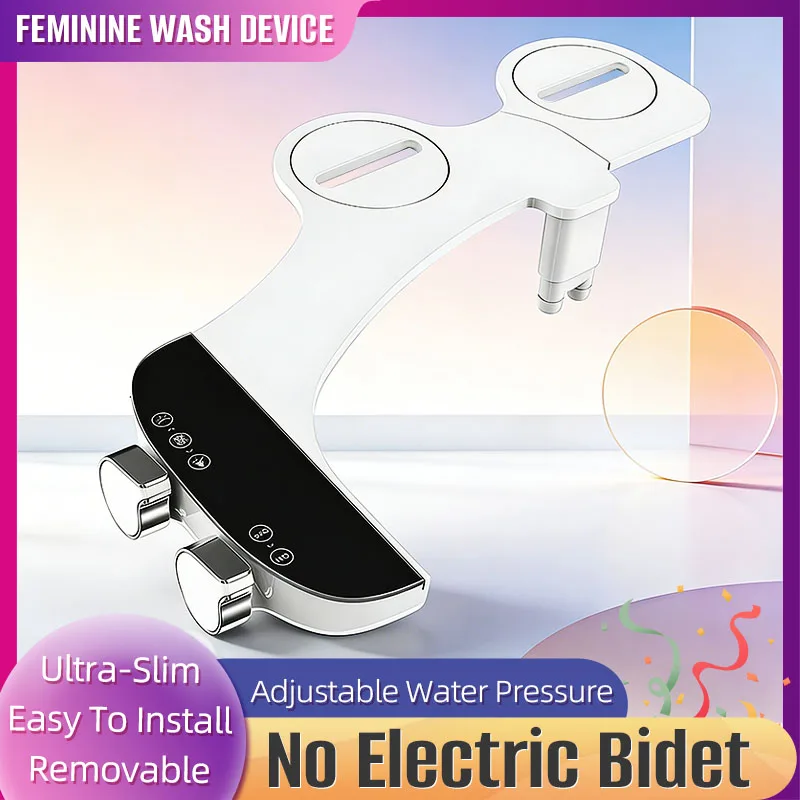 

Съемные аксессуары для ванной комнаты: сиденье для унитаза без электричества, регулируемое давление воды, насадка для очистки ягодиц, самоочищающаяся.