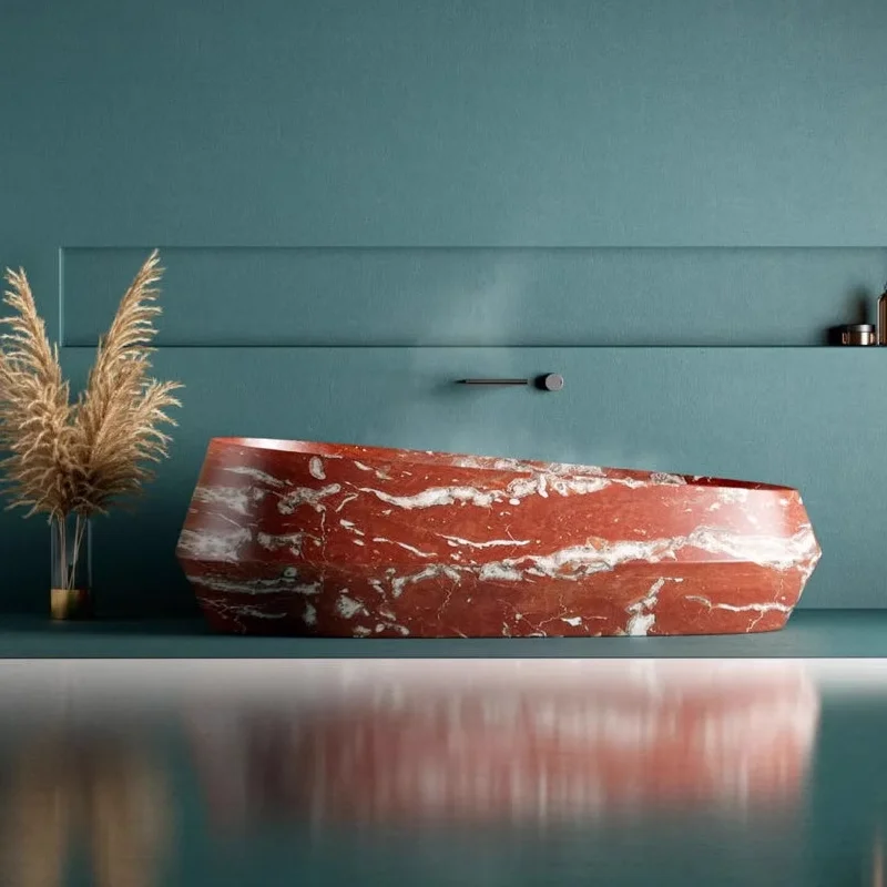 

Natural luxury stone, hotel B & B art table basin, bathroom marble bathtub bathroom cabinet