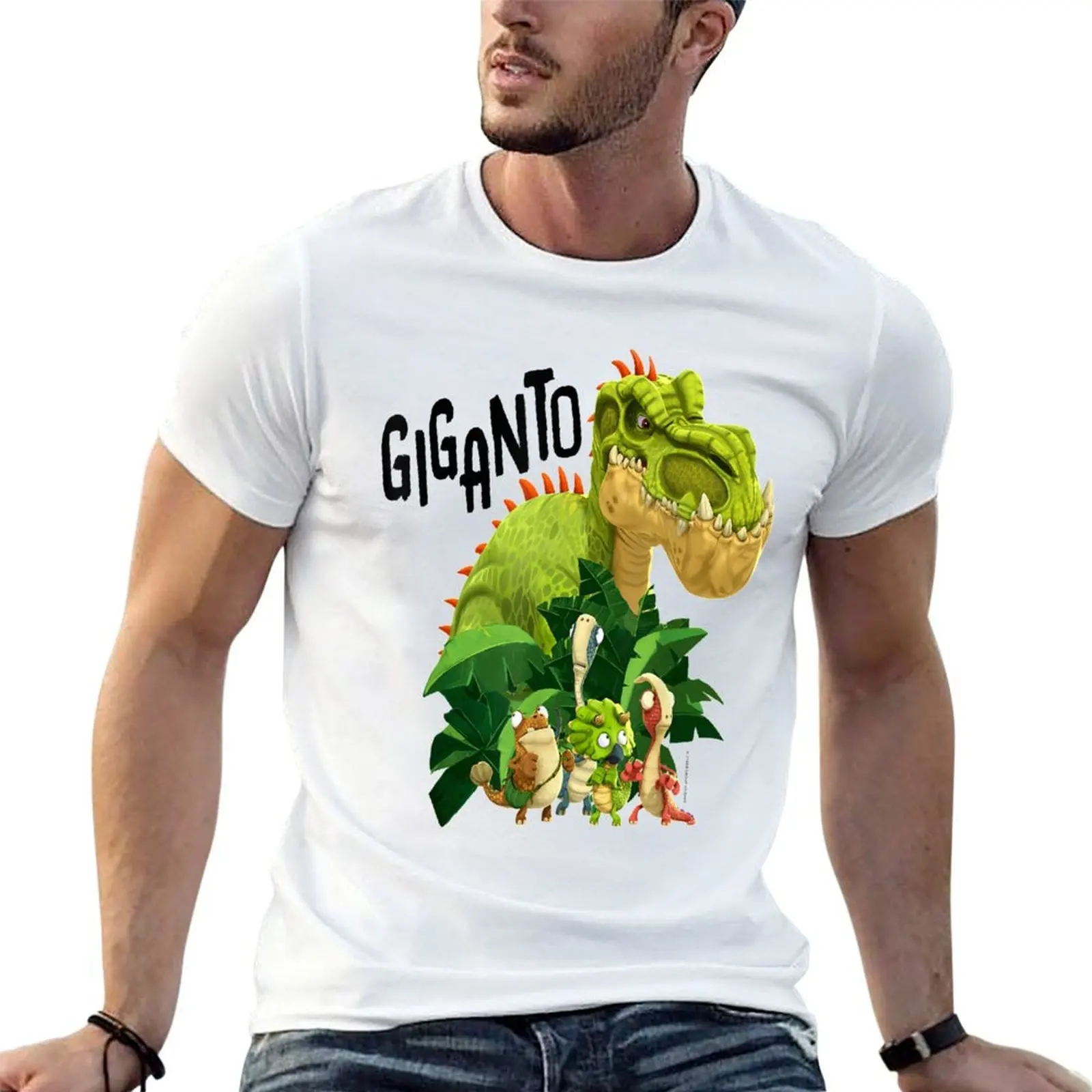 

Gigantosaurus Giganto & 4 Kid Dinos Giganto T-Shirt t shirts for man cotton funny man graphic t shirt T-Shirt