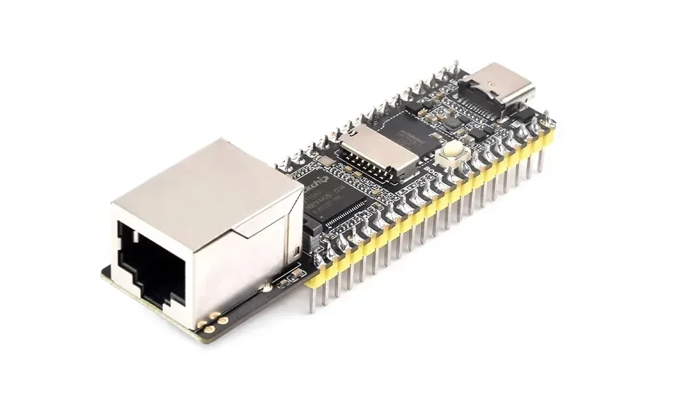 Luckfox Pico Plus, placa de desarrollo Micro Linux RV1103, integra procesadores ARM Cortex-A7/RISC-V MCU/NPU/ISP, con puerto Ethernet