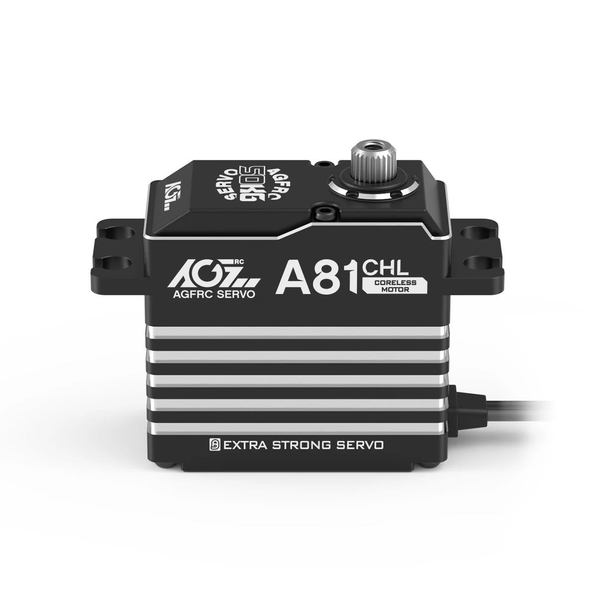 

AGFRC A81CHL 50KG Steel Gears 180° HV Coreless Programmable Digital STD Servo Motor For 1/8 RC Car Crawler Aircraft Truck Robot