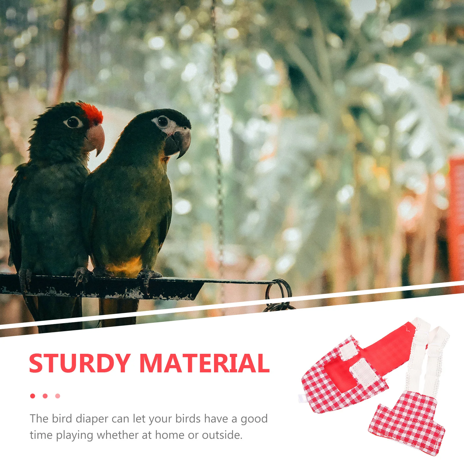 Wiederverwendbare, waschbare Vogelwindel, weiche Baumwolle, Papageien-Fluganzug, leicht zu tragen, leichte Vogelkleidung für kleine Vögel, Nymphensittiche