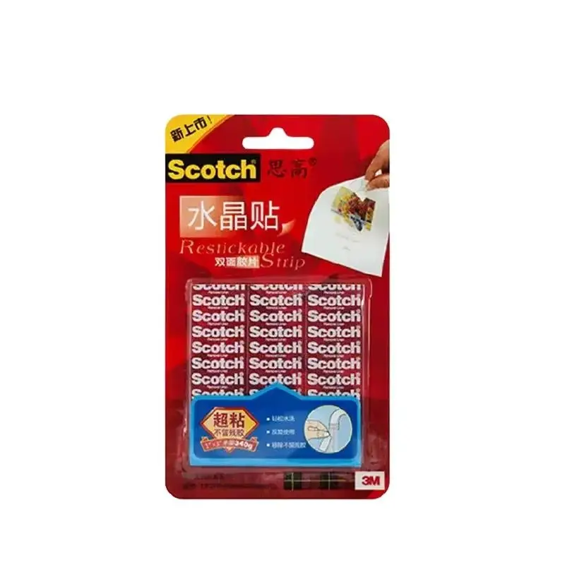 3M Nano tape 3M Scotch Restickable Strips For Mounting Reusable & Removable Scotch Washable Mounting Tabs