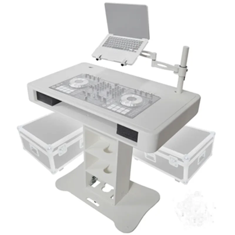 

DJ Console Travel Stand with a Sturdy F case and Computer Perfect for Weddings and Parties