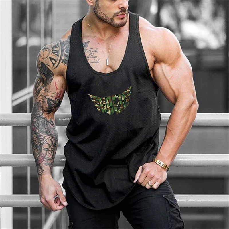 Breathable Mesh Mens Running Vests Quick Dry Sleeveless Tank Top Gym Workout Athletic Shirt Sports Fitness Training Muscle Tee