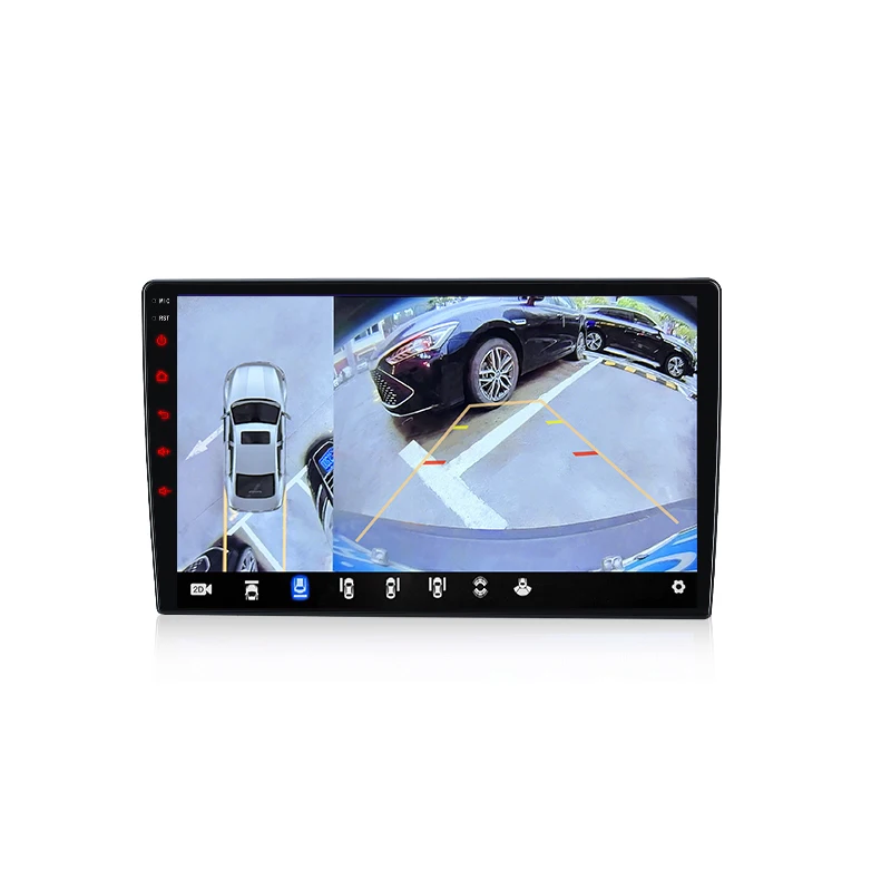 Junsun Qualcomm Autoradio 360-Ansichtkamera Drahtloses CarPlay für Apple Android Auto Universal Stereo Autoradio 4G GPS RDS WiFi BT