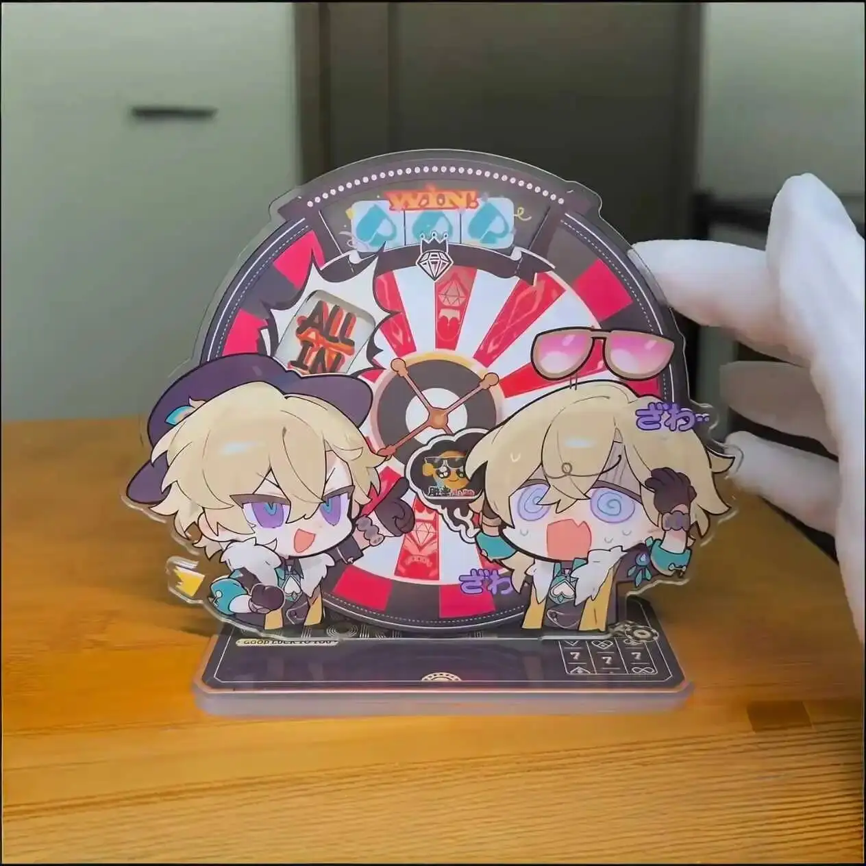 

Honkai: Star Rail Aventurine Anime Figure Turntable Acrylic Stand Model Plate Desk Decor Acg Standing Sign Desktop Fans