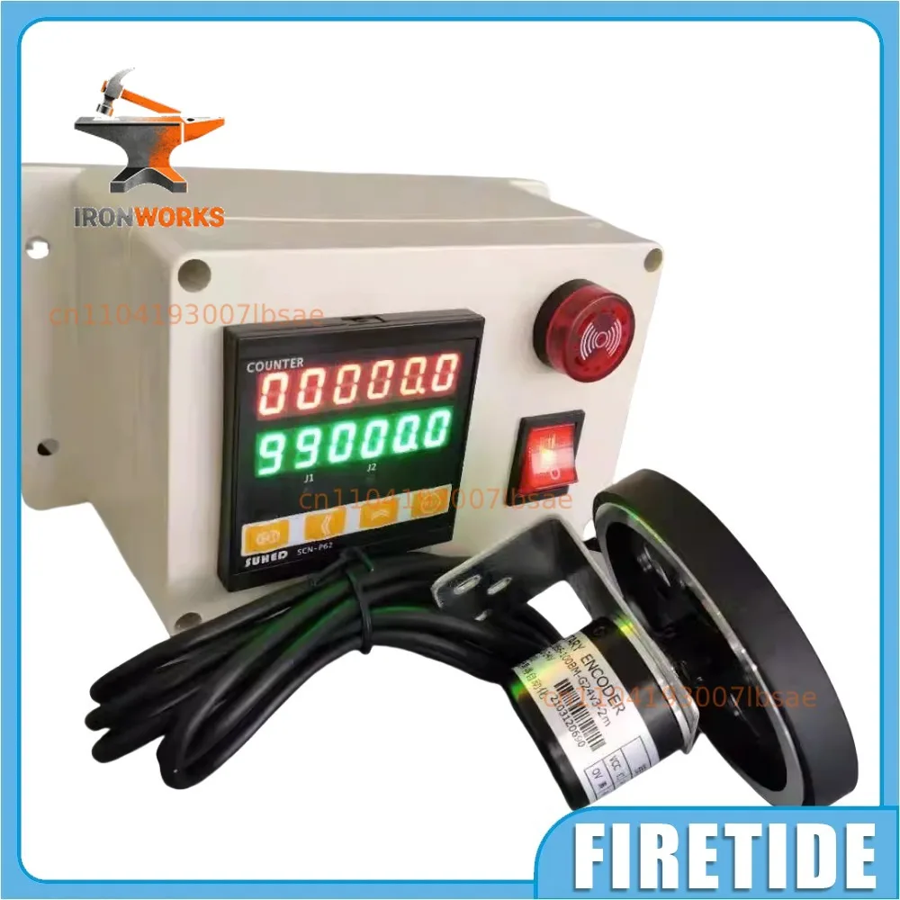 Meter Counter High-precision Roller Type Electronic Induction Length Measuring Alarm Automatic Meter Counter SCN-P62