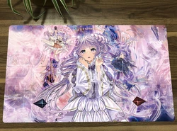 YuGiOh Girl Vaalmonica TCG CCG Trading Card Game Mat Table Playmat Desk Gaming Play Mat Mouse Pad Mousepad 60x35cm Free Bag