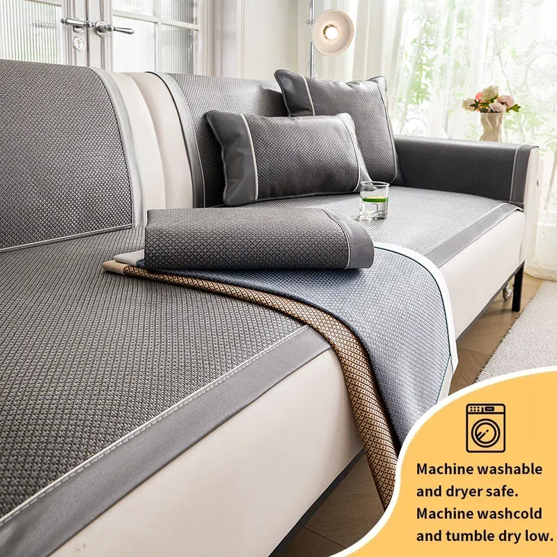 1 Stück atmungsaktives gewebtes Sofakissen, Sommer-Rattanmatte-Sofakissen, kühlendes Sofakissen für den Innenbereich