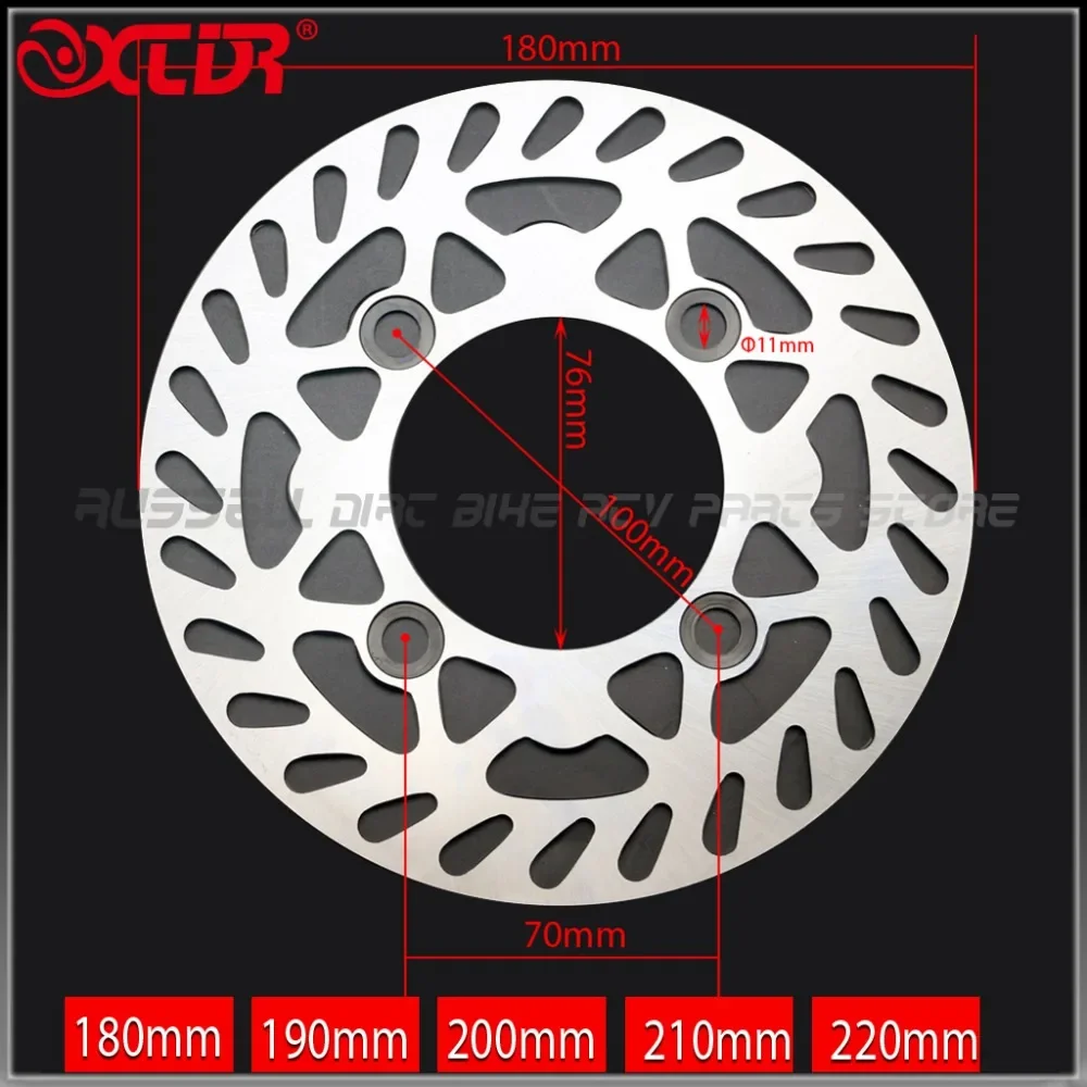 Front Brake Disc Rotor for KAYO BSE Wheel Pit Dirt Bike, Motorcycle 190mm, 200mm, 210mm, 220mm, 230mm, 76mm, 125cc, 140cc