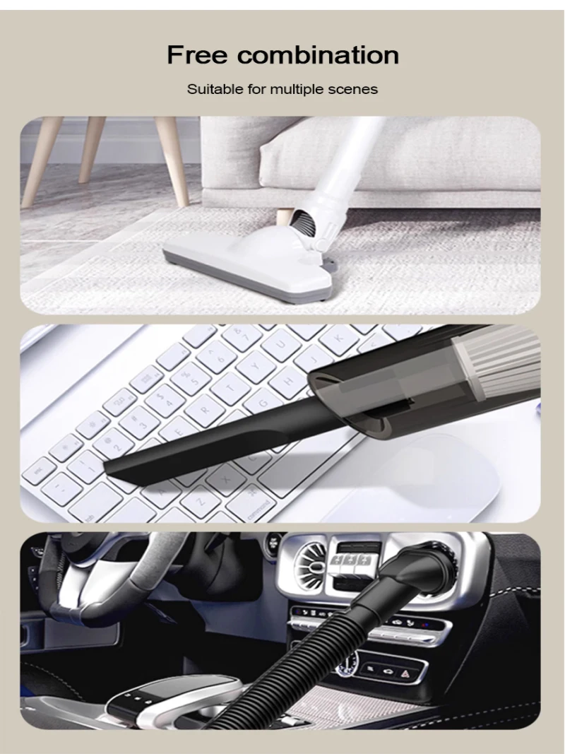 Household Handheld Wireless Vacuum Cleaner Portable Household and Car Dual-use Vacuum Cleaner