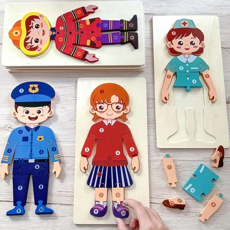 F62d Kids مضحكة خشبية مهنية في اللغز التدريب على اللعبة التفاعلية المحمولة