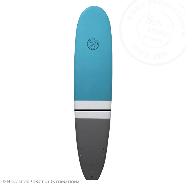 9ft Durable Soft Top Longboard Surfboard Vacuum Bag Technology Cheaper Soft Surf Board for Beginner Surf School Training Outdoor