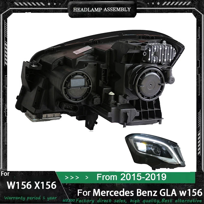 

Car Front Lights For Benz W156 Headlights 2015 2016 2017 2018 2019 GLA 200 250 High Configure LED Headlight Assembly Accessories