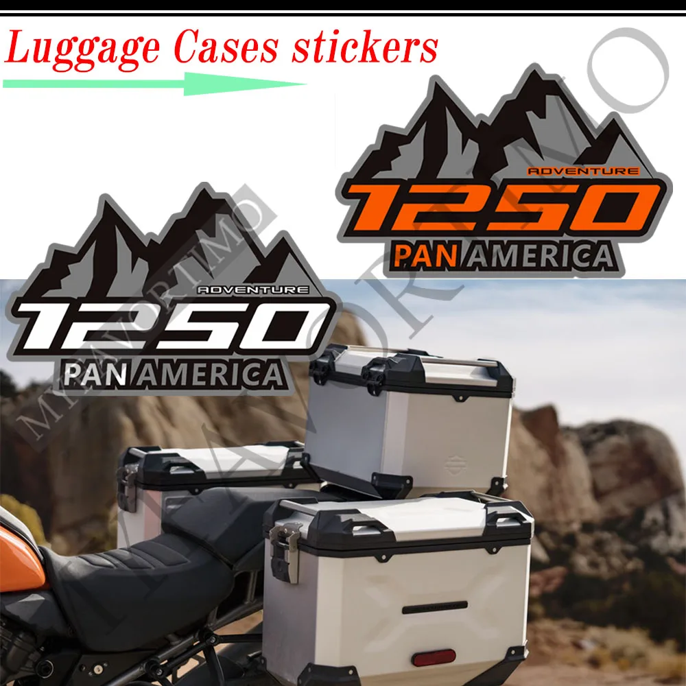 For HARLEY Pan America 1250 Motorcycle Stickers Decals Aluminum Luggage Cases Trunk Panniers Protector Adventure