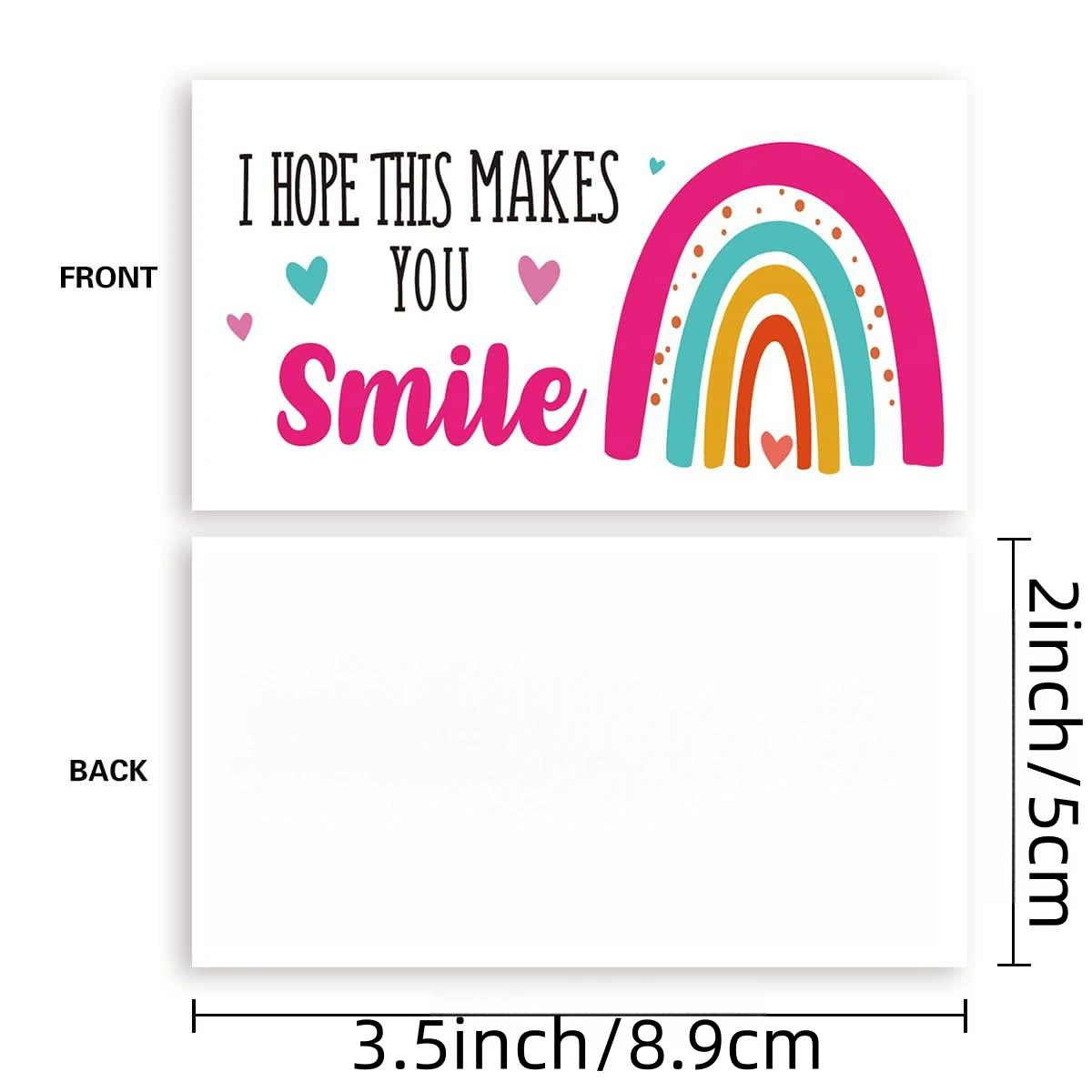 300pcs Mini I Hope This Makes You Smile Business Thank You Cards Shopping Purchase Greeting Cards To Customer Appreciation Cards