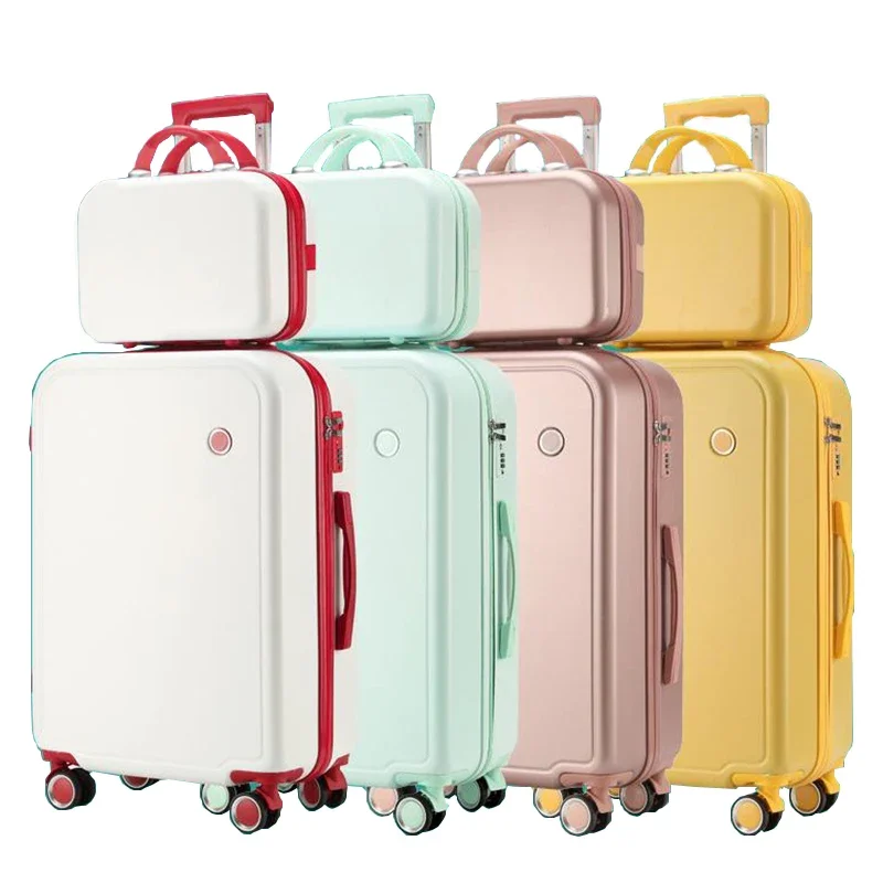 

Unisex Puristic Design Travel Luggage Rolling Wheels Hardside Men Women Suitcase Trolley Case Carry On/Big 24 Inch