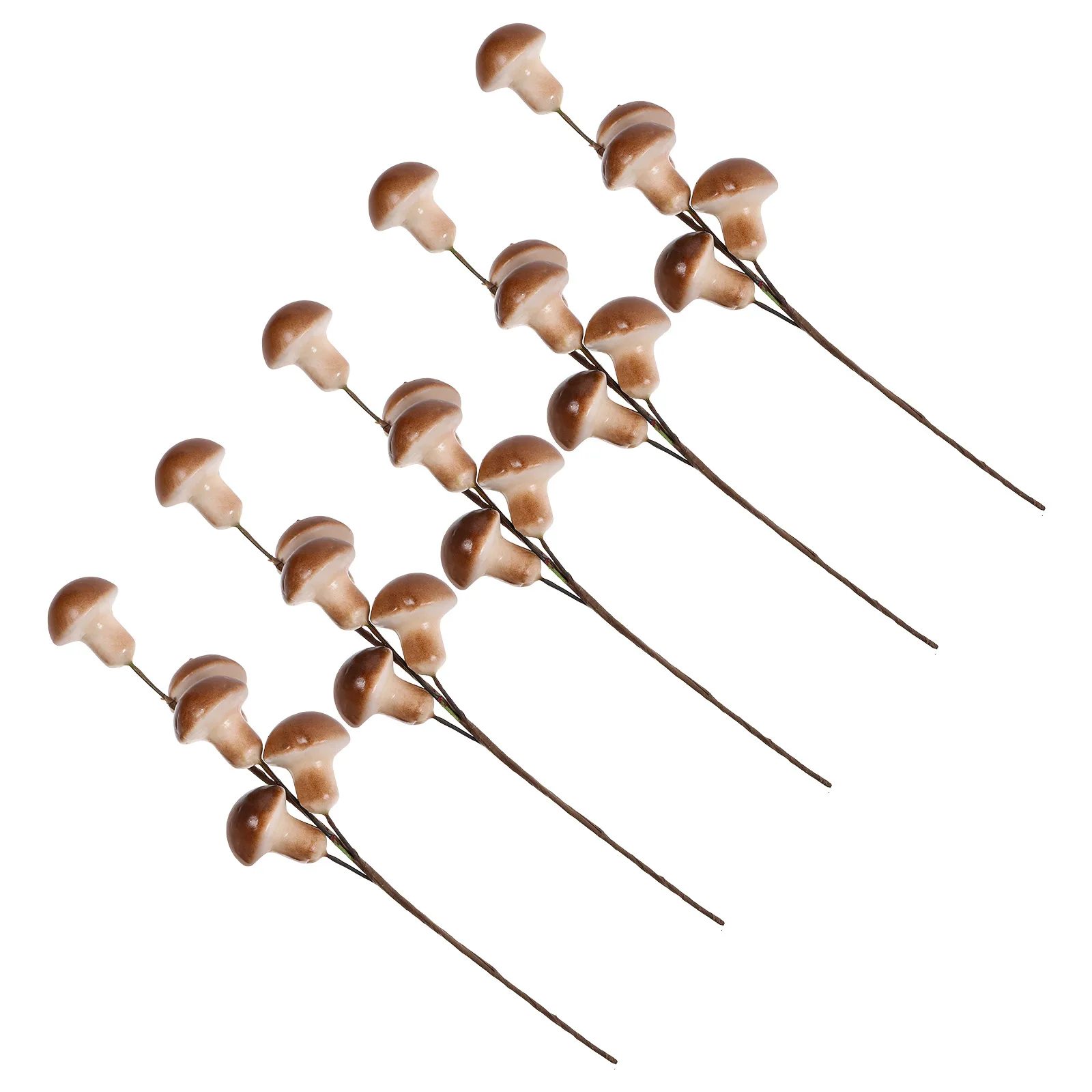 

4pcs Fake Mushroom Simulation Foam Picks Fairy Garden Bonsai s Resin Miniatures For Diy Micro Landscape Decorative Plant