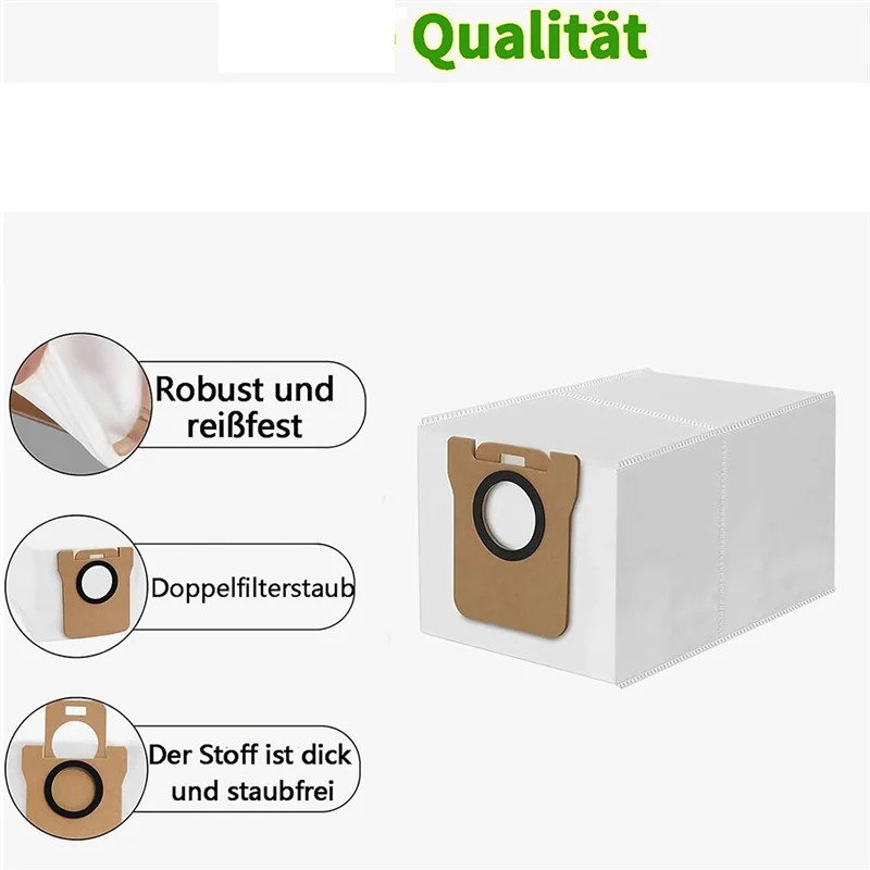 ABRW-12 Sacchetti per aspirapolvere per stazione base per aspirapolvere robot Dreame L10s Ultra/Dreame S10, sacchetti per aspirapolvere