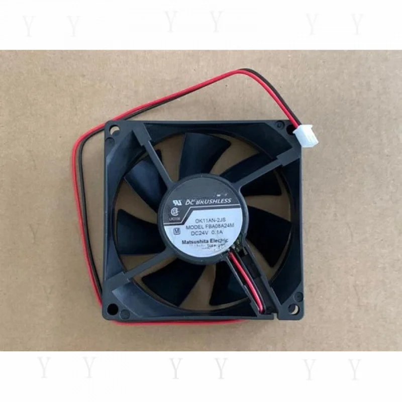 Y+ 1 PCS for  Panaflo Fan FBA08A24M DC 24V 0.1A 2 Pin 8025 80X 80X 25MM