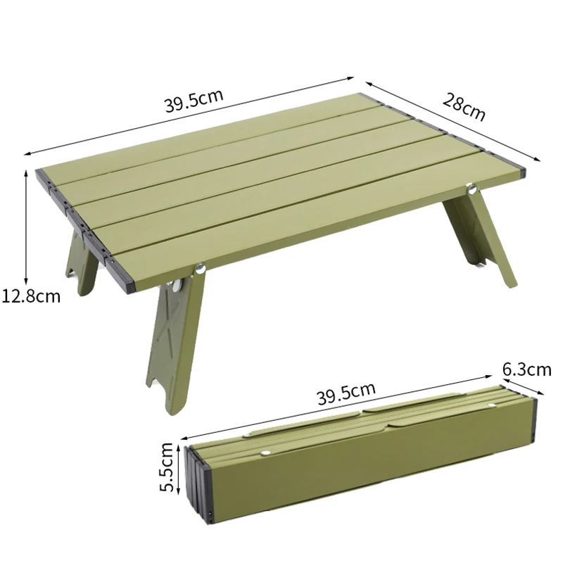 Outdoors Camping Mini table Ultralight portable Aluminium alloy Foldable Table for Picnic BBQ Super small casual table Tent camp