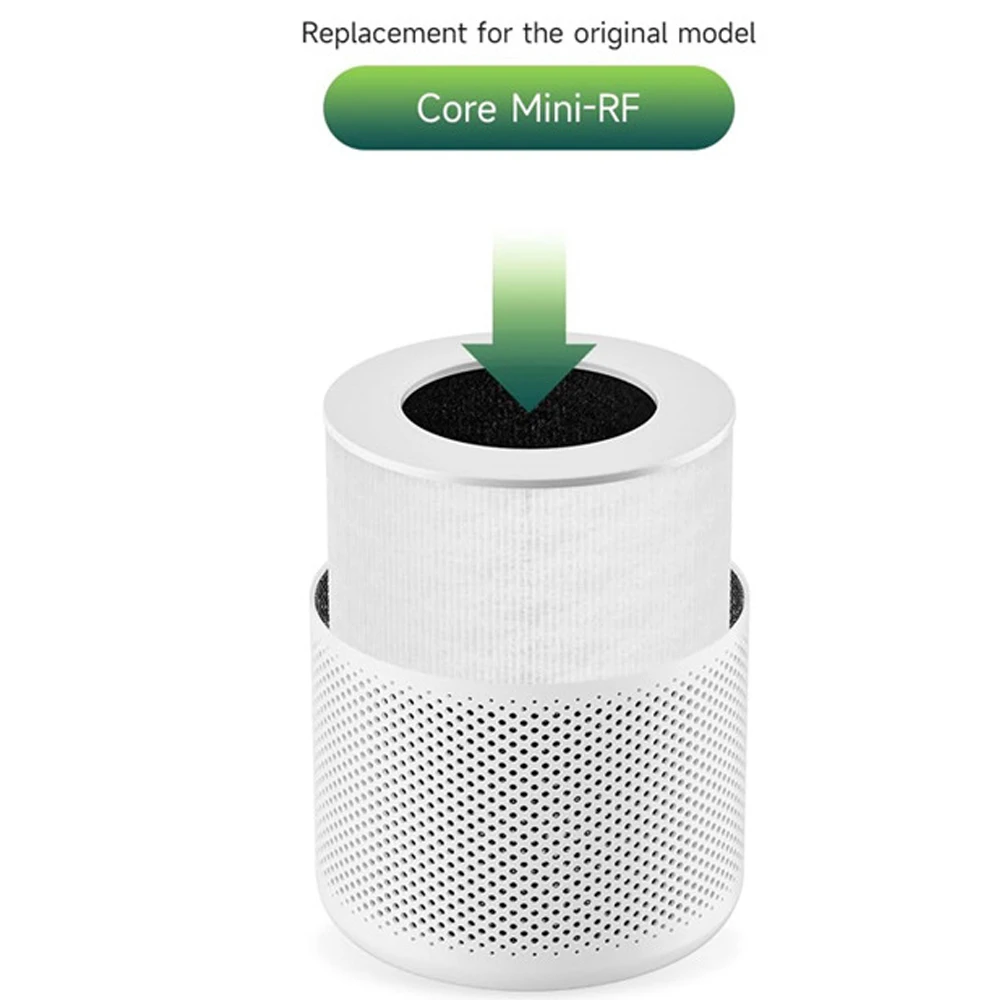 فلتر بديل صغير من Core لجهاز LEVOIT CoreMini Core Mini-P لتنقية الهواء، 3 في 1 كربون منشط عالي الكفاءة، Core Mini-RF