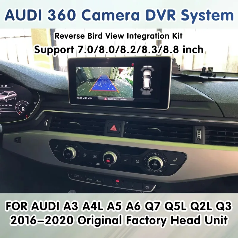 Auto Electronic Car Reversing Aid 360 Degree Panoramic Car  for A3 A4L A5 A6 Q7 2016-2020 Bird View Navigation System