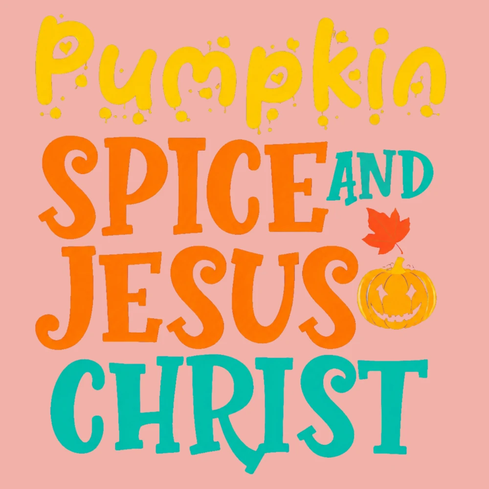 Car Stickers And Decals, Vinyl Decals, Pumpkin Spice And Jesus Christ, Automotive Decals, Funny Bumper Stickers(1pc)