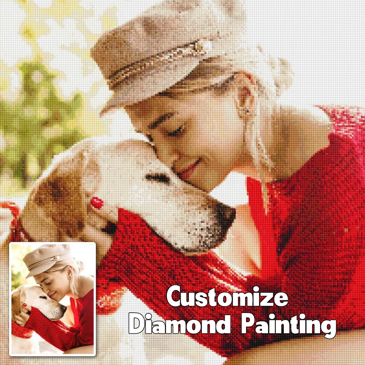 Personalized Custom Photo Diamond Painting kits Gifts Diamond Painting Square/Round Drill Photo Custom 5D DIY Full Drill Diamond