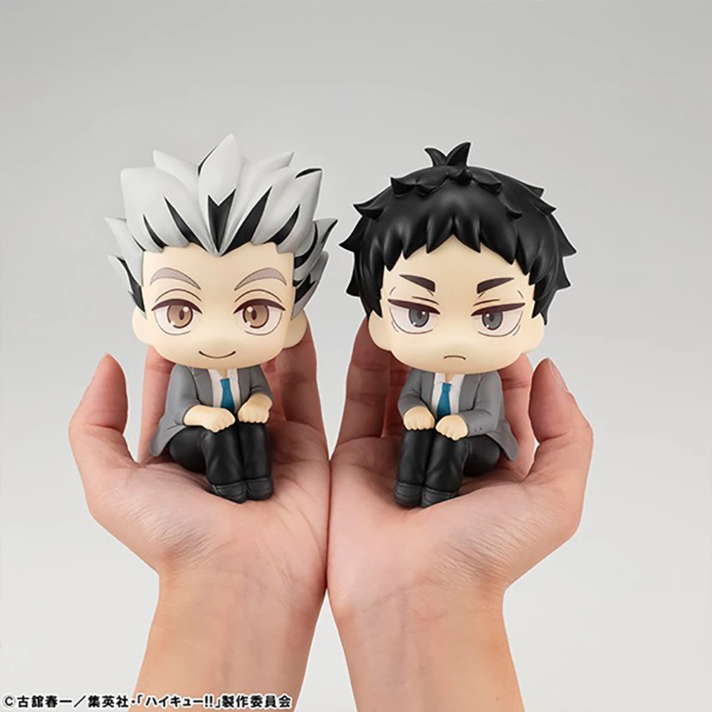 Megahouse Look Up HaiKyu!! Bokuto Koutarou Akaashi Keiji 11cm Kawaii Doll Collectible Anime Figure Model Toy Gift