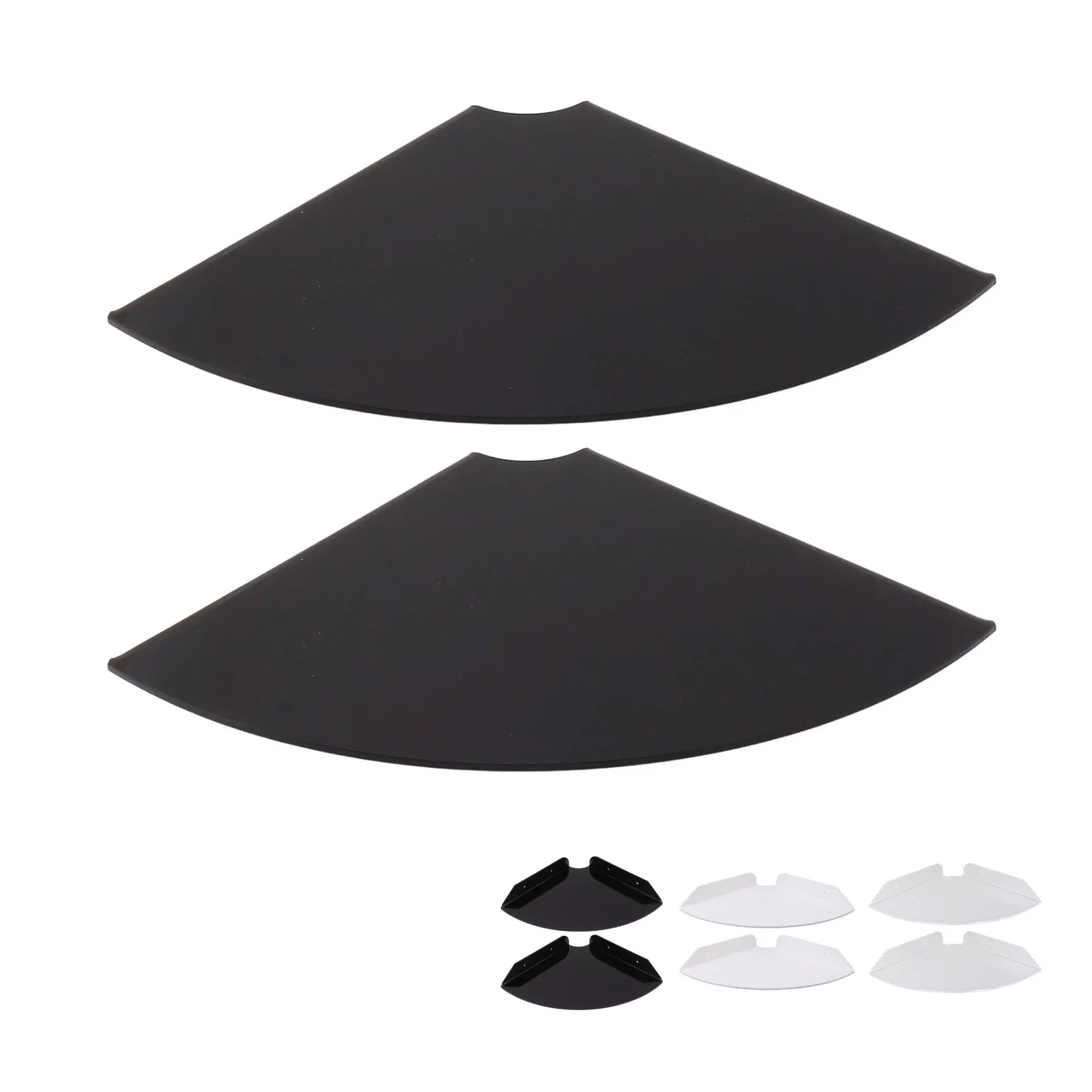 

Corner Wall Shelf Corner Shelves Wall Mount Preventing Breakage Large Space Stylish for Living Rooms for Displaying Books