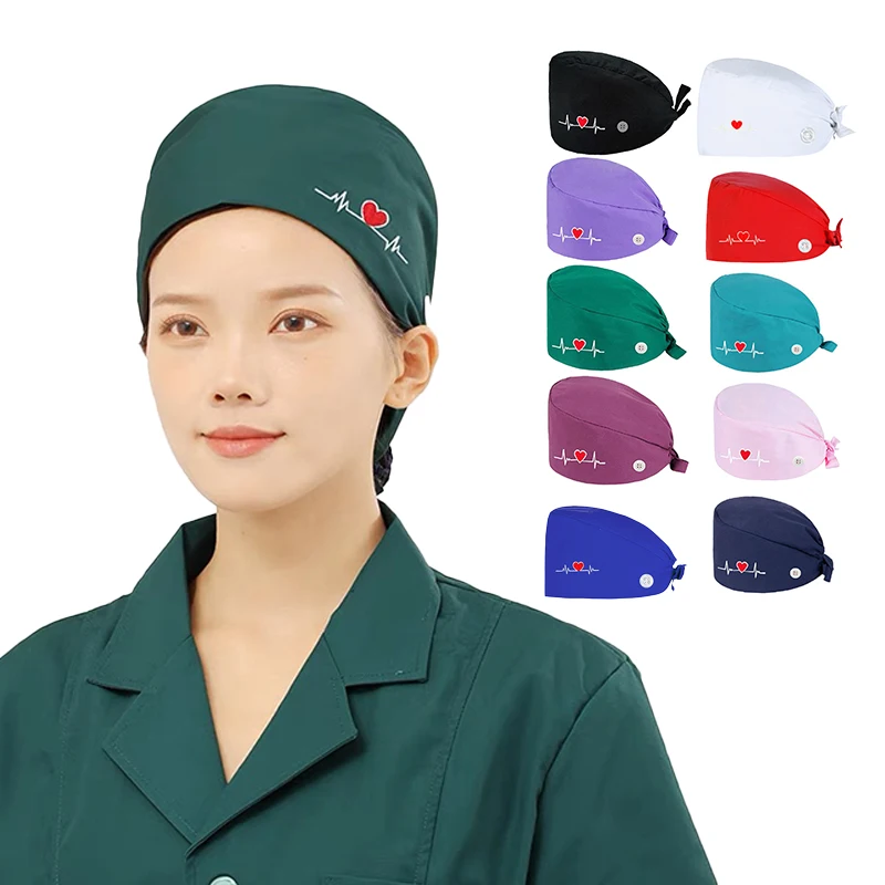 หมวกขัดผิวแบบนุ่ม unisex หมวกทางการแพทย์ หมวกขัดผิวสําหรับผู้หญิง หมวกผ่าตัด หมวกห้องปฏิบัติการสตรีและผู้ชาย อุปกรณ์พยาบาล