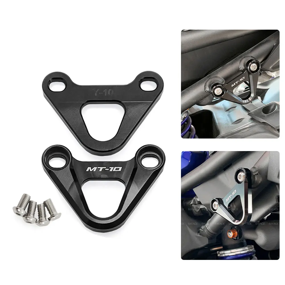 

MT-10 FZ-10 2025 Motorcycle Passenger Foot Peg Blanking Plate For YAMAHA MT10 FZ10 MT 10 SP 2016-2024 Footrest Hanger Holder