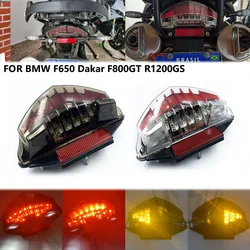 Motorcycles Rear Tail Light Taillight For BMW F650 F650 GS F650 ST F800 ST R1200 GS Adventure Red LED E4 E-Mark Brake Stop Light