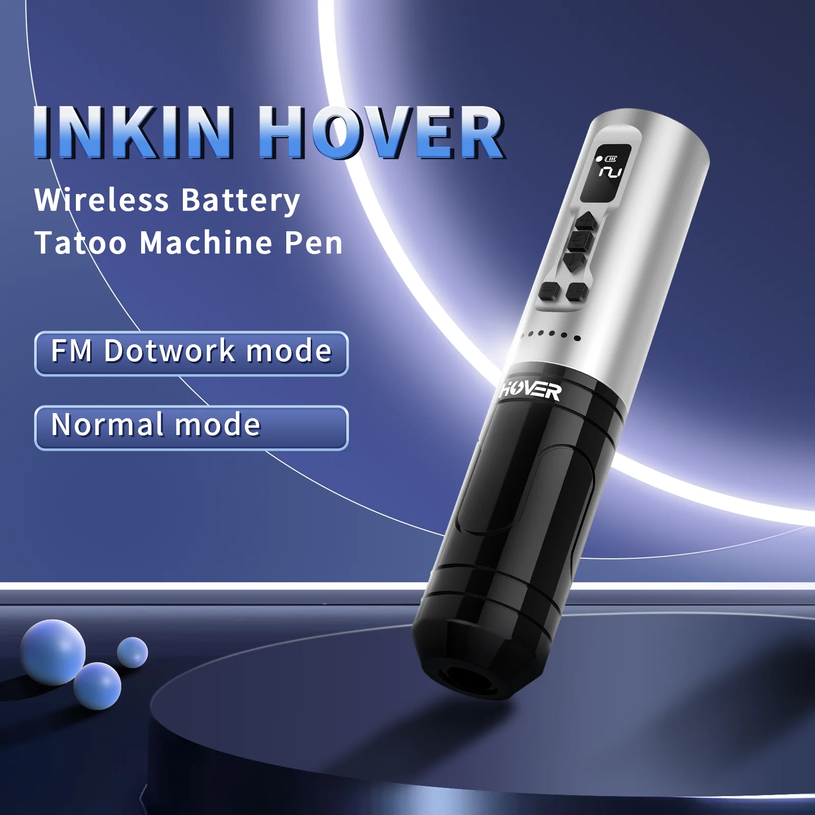 

EZ Hover Wireless Cartridge Tattoo Machine Pen FM Dotwork Rotary Pen for Cartridge Tattoo Needles 1800mAh wireless Battery