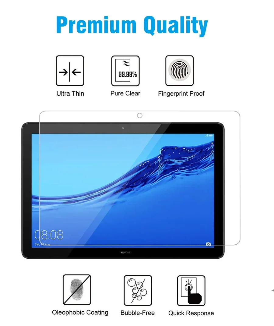 Tablet Tablet Protective Film Dust Proof Film for Huawei MediaPad T3 10 9.6-inch Bubble-free Tempered Glass