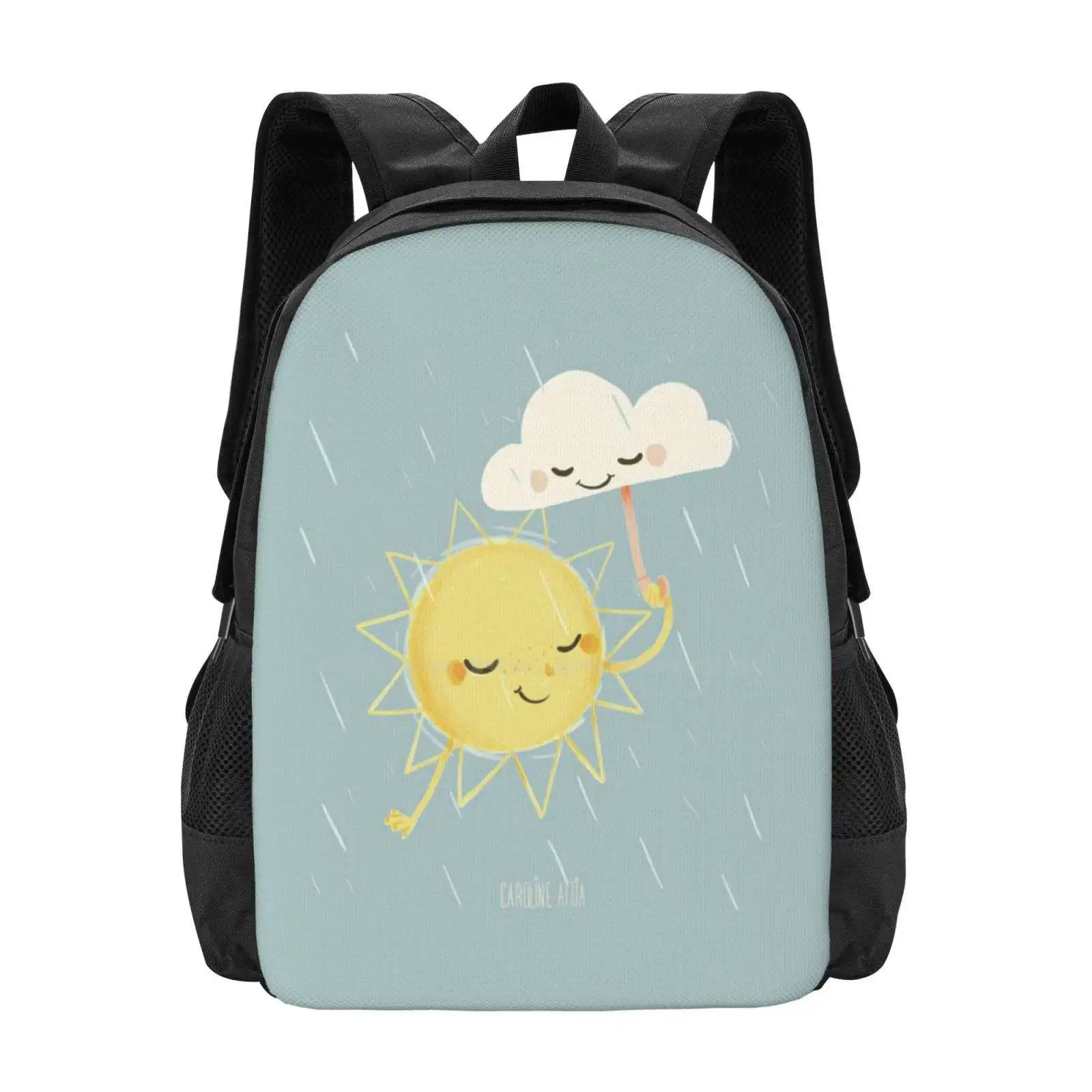 Little Sun Hot Sale Schoolbag Backpack Fashion Bags Sky Cloud Sun Child Baby Soft Kawaii Characters Daydreaming Cuteanimals