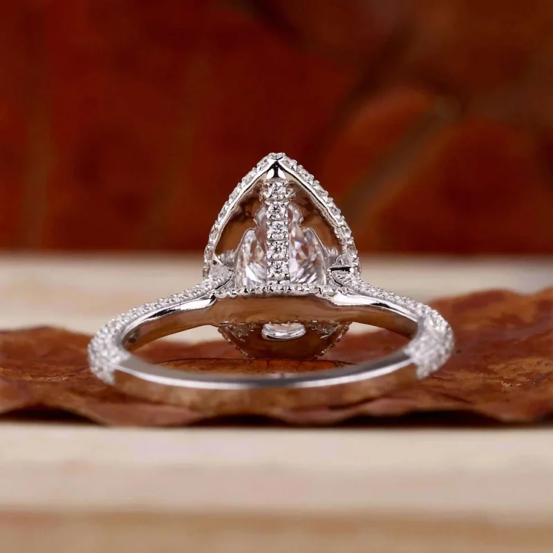 Huitan Damenring mit einfachem, vielseitigem Design für Hochzeit, charmantes Damen-Party-Accessoire mit glänzendem CZ, eleganter Verlobungsschmuck – Detail 11
