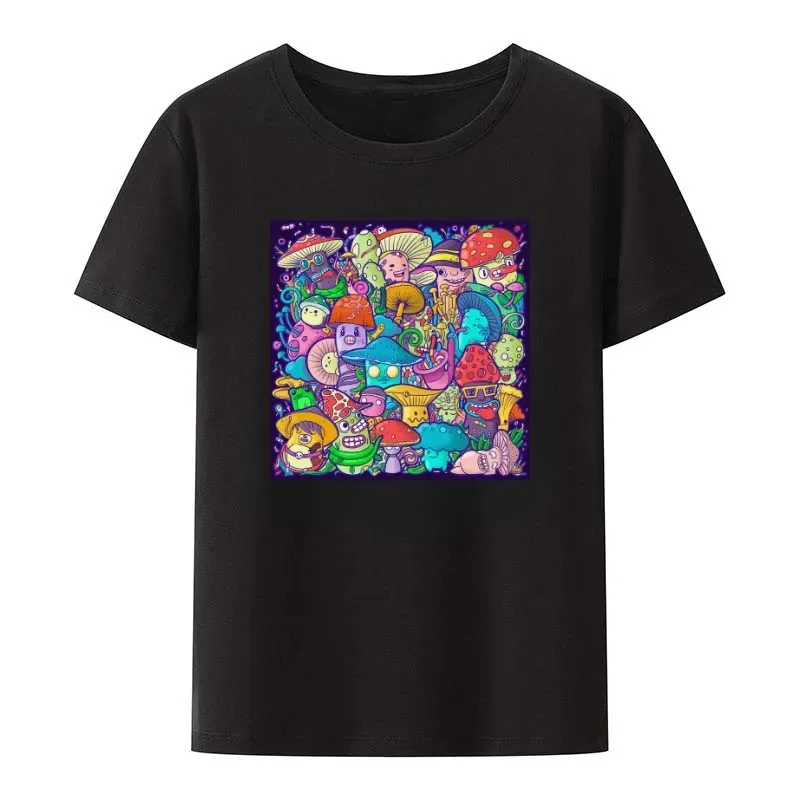 Magic Mushrooms T-Shirt Funny Have A Nice Trip LSD Acid Hallucinate Newest Printed T Shirt modal Men's Tops pleasing Tees Camisa