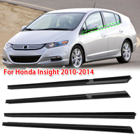 4PCS Car Door Window Glass Window Seal Moulding Trim for Honda Insight 2010-2014