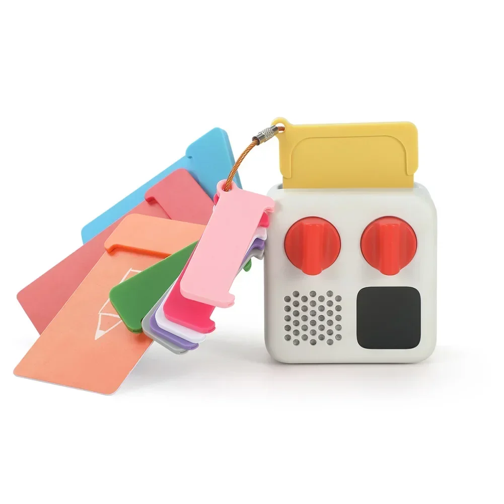 Immagine 4: Supporto portatile per schede Yoto-mini, custodia riutilizzabile in ABS per la conservazione delle schede con anelli per accessori Yoto-mini