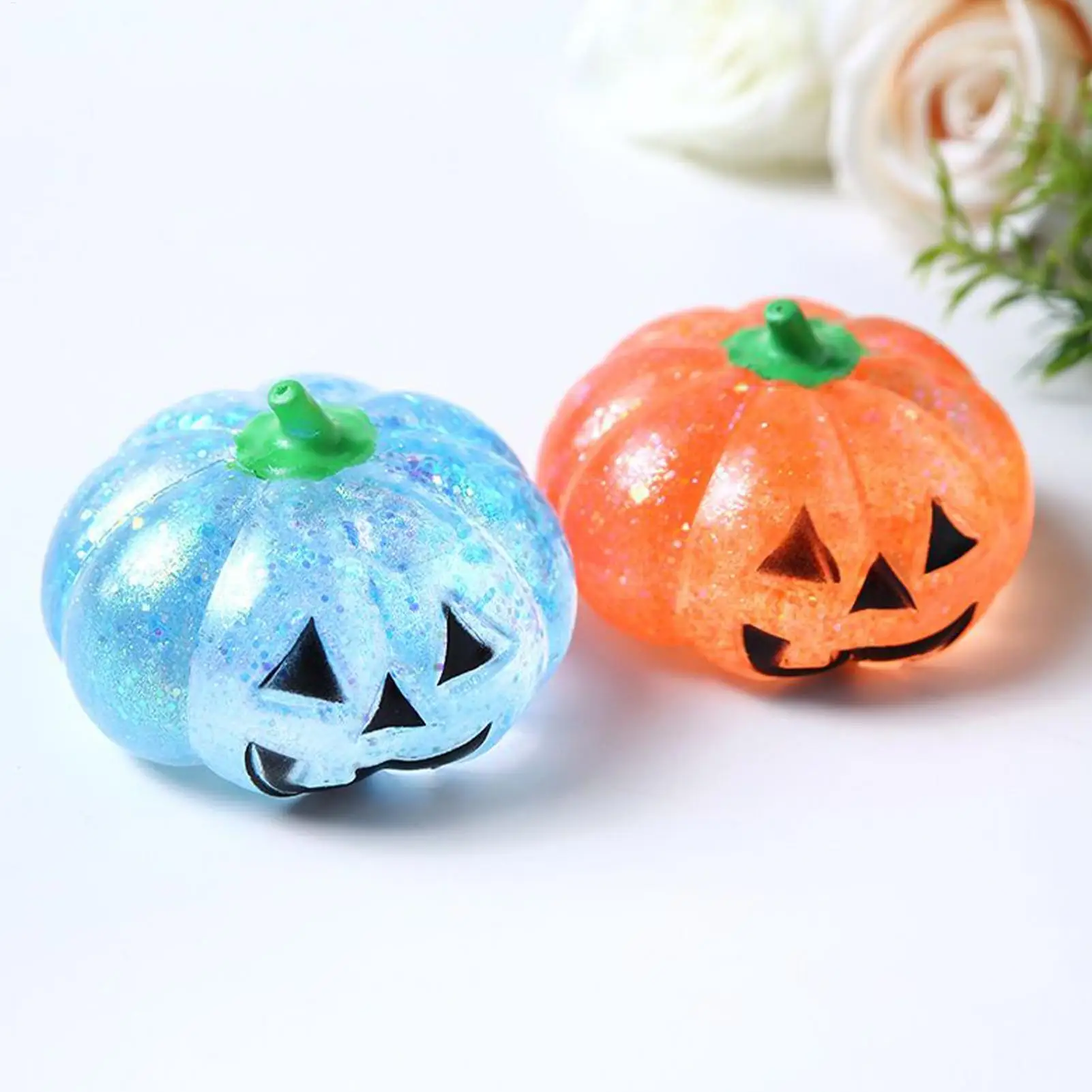 Jouet à presser le Stress, citrouille d'halloween, jouets anti-Stress, boules extensibles, sacs de fête, remplissage pour l'école, pâques, anniversaire, noël