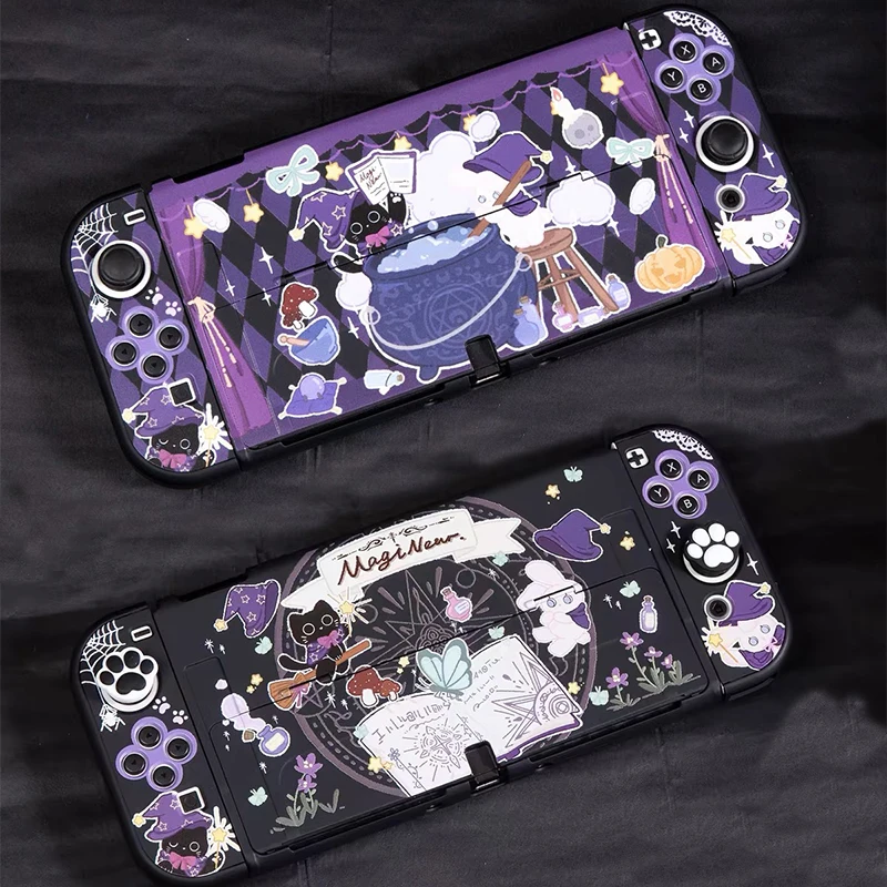 Hard Plastic Protection Shell Case for Nintendo Switch OLED Game Accessessories Skin Cover for Switch OLED Charging Dock Station