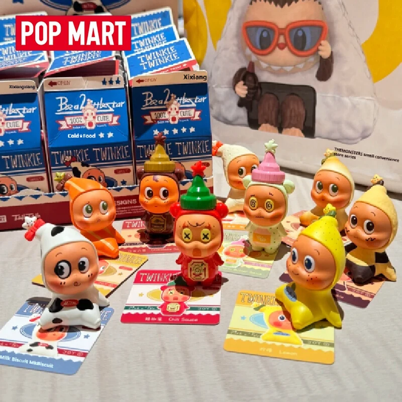 POP MART Twinkle Twinkle Create Your Taste Series ฟิกเกอร์แอคชั่น กล่องสุ่ม ตุ๊กตาอนิเมะน่ารัก ของเล่นกล่องปริศนา ของสะสม